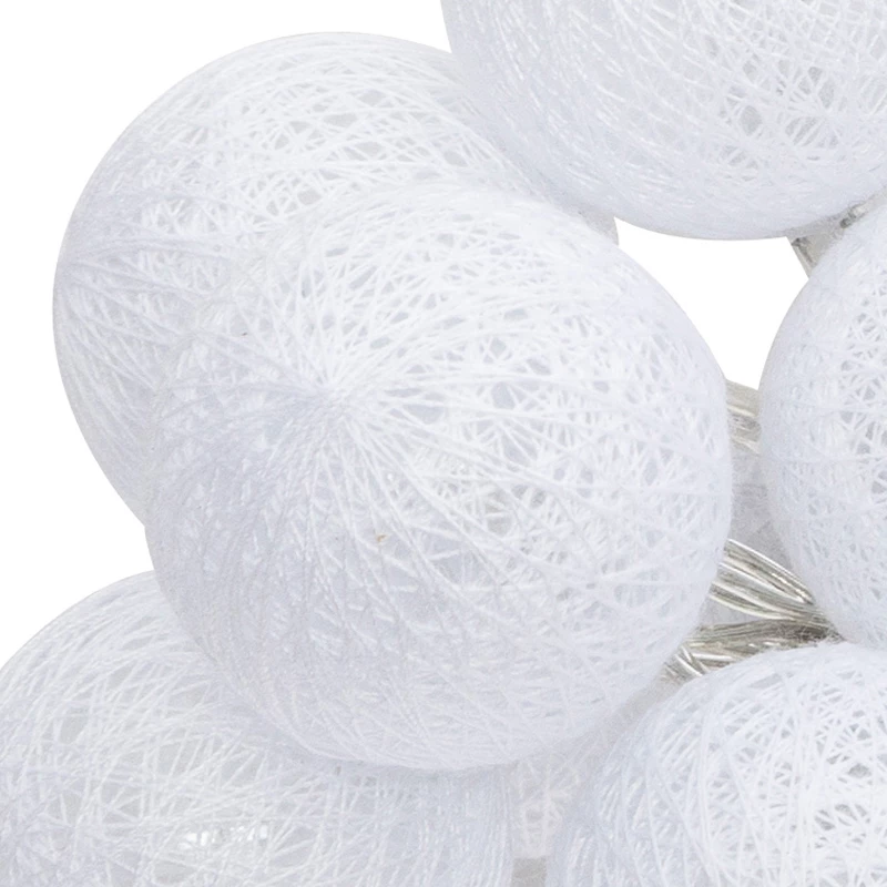 Drita dekorative me LED Batoni, PVC e bardhë, D3.5x260cm, set 6 copë