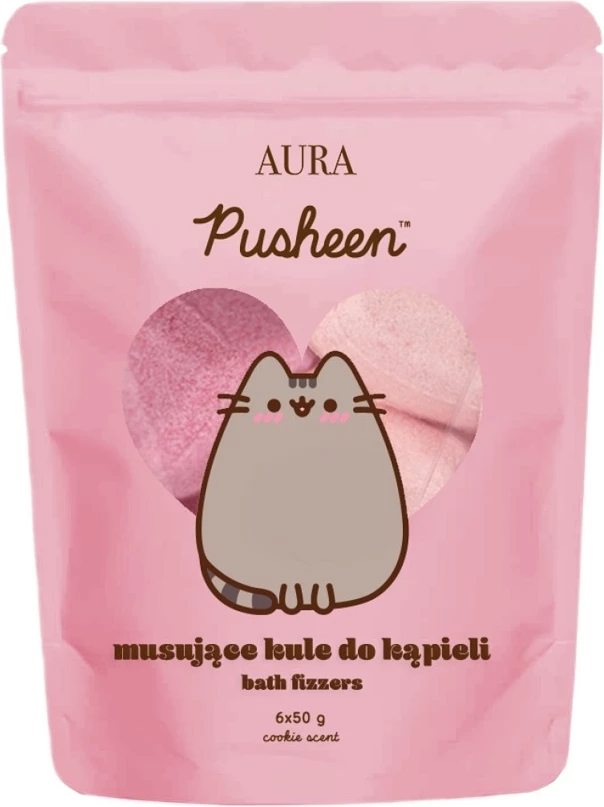 Bombë për banjë Pusheen Juicing Bath Bombs unisex shalqi dhe luleshtrydhe 6x50g