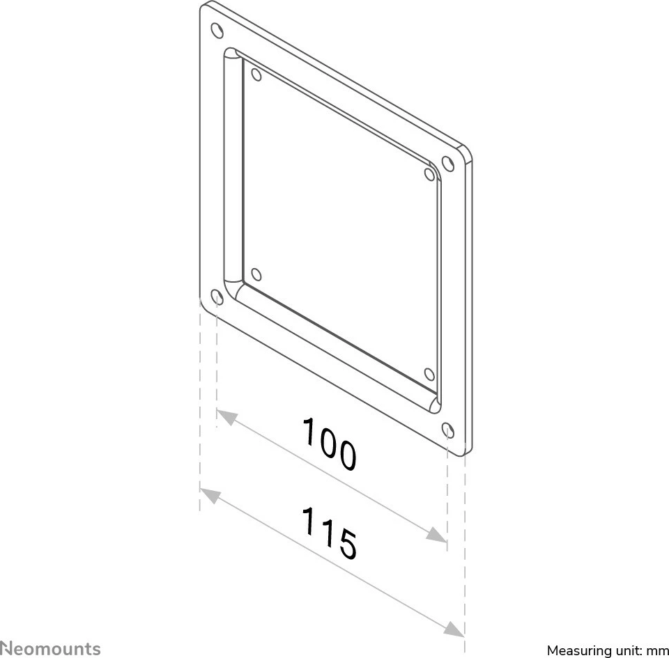 Adapter VESA Newstar FPMA-VESA100, 10-30", çelik, i zi