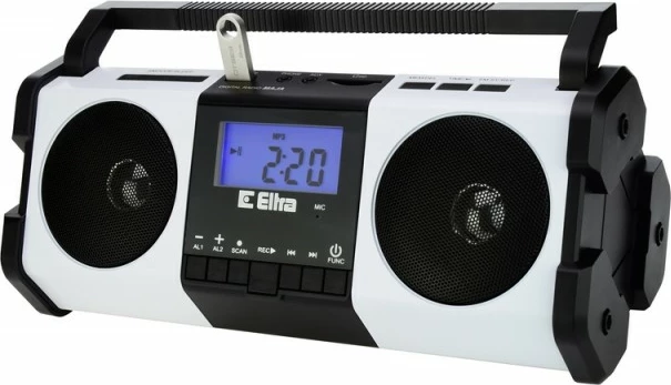 Radio Eltra MAJA, 2.0, USB, SD, FM, Bardhë