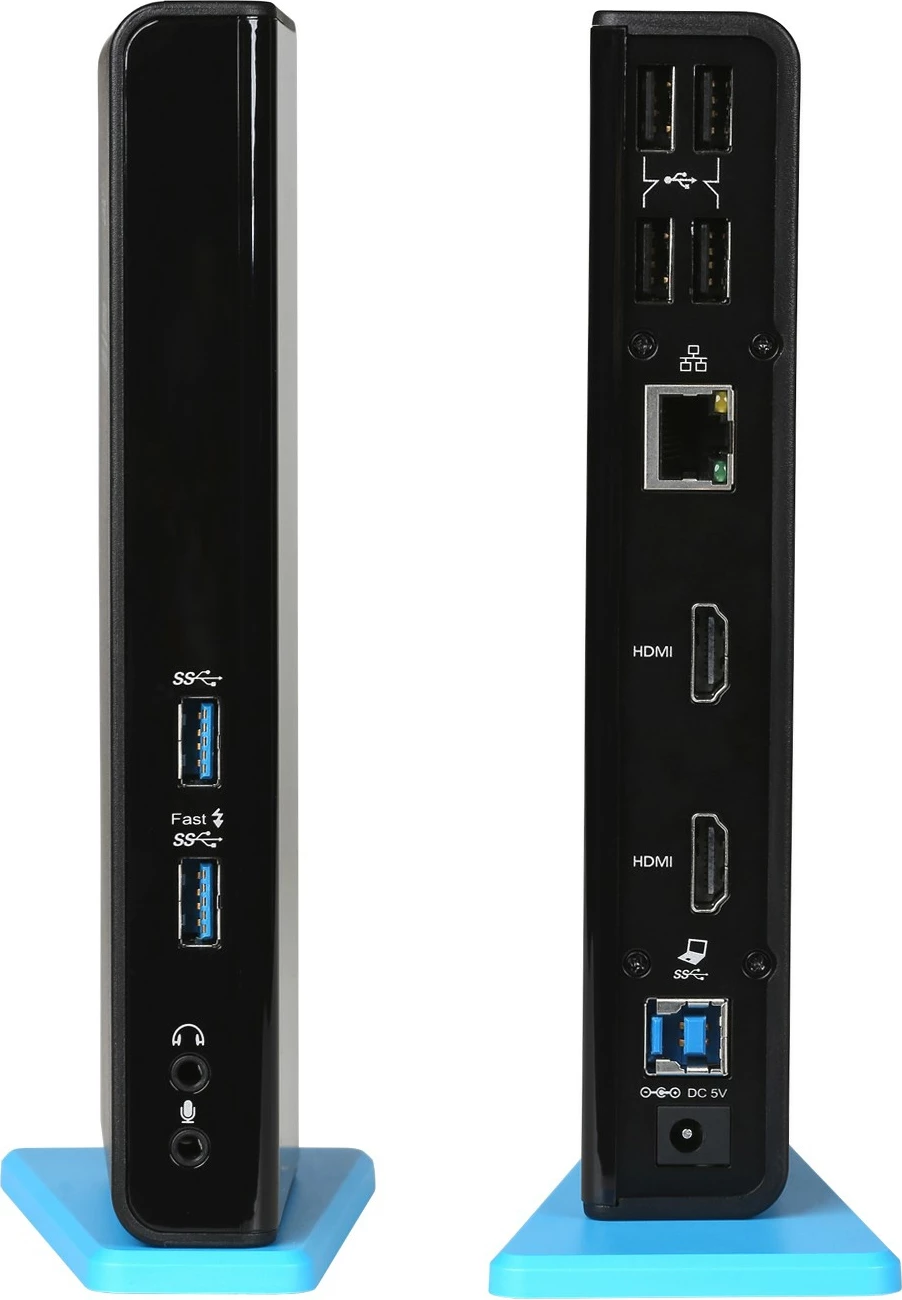 Docking station i-tec USB 3.0/USB-C Dual HDMI, Wired, USB 3.2 Gen 1, E zezë