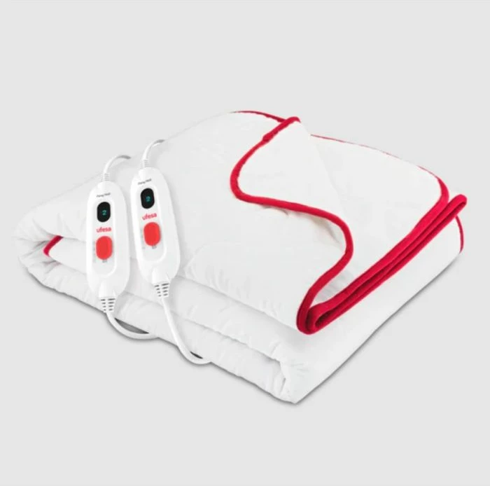 dyshek ngrohës elektrik UFESA Flexy Heat CMN Comfort 150x130cm 2x60W, bardhë/kuq