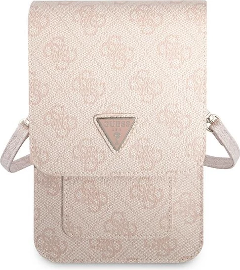 Çantë për celular Guess 4G Triangle, rozë