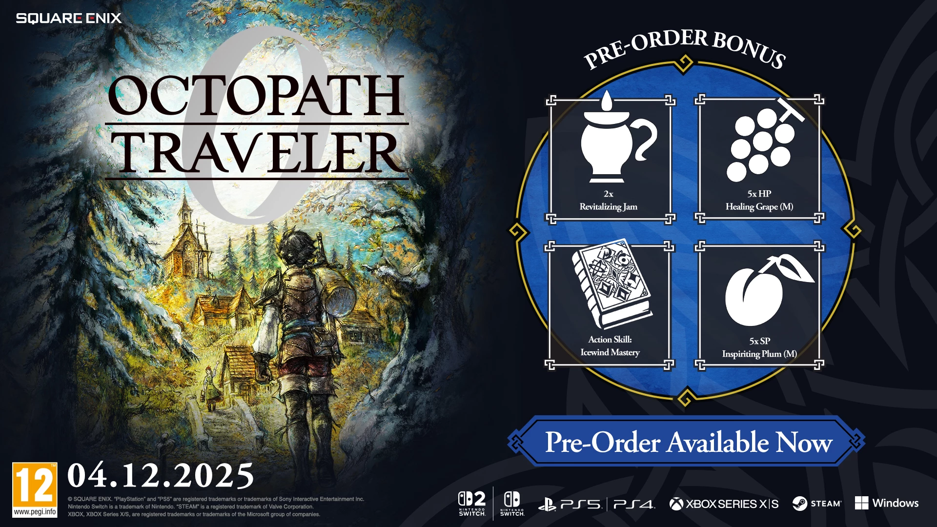 Lojë Square Enix Octopath Traveler 0 për PlayStation 5 (PS5), PEGI 12
