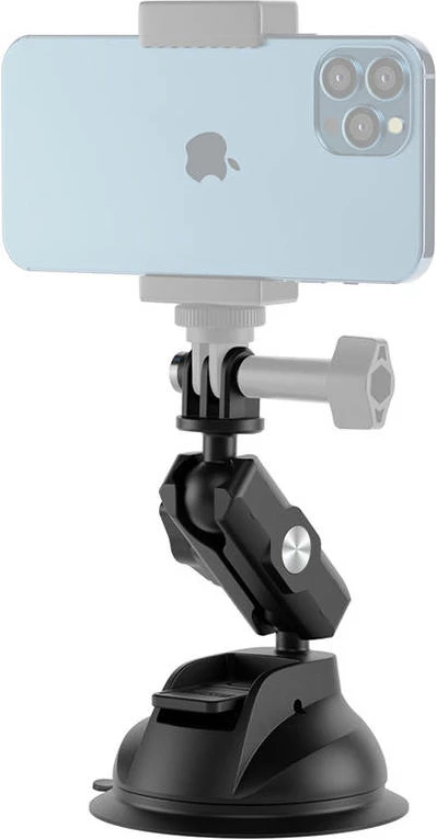 Mbajtës universal me kupë thithëse Telesin TE-SUC-012 për kamera dhe telefon, i zi