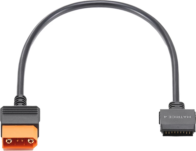 Kabllo karikimi e shpejtë SDC DJI CP.DY.00000179.01 200 W 40 cm për Matrice 4, zezë/portokalli