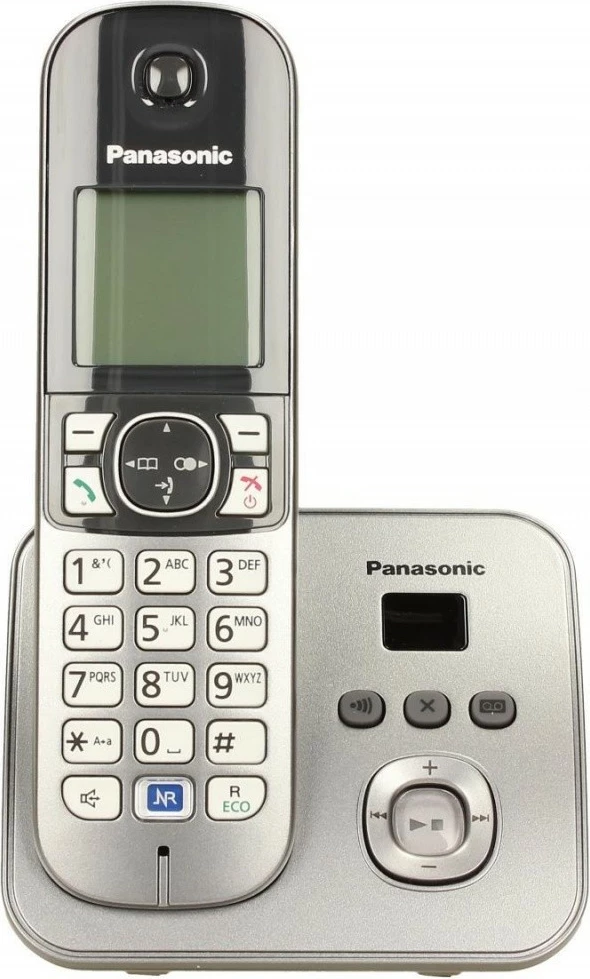 Telefon pa kabllo Panasonic KX-TG6821, sekretari automatike, Gri