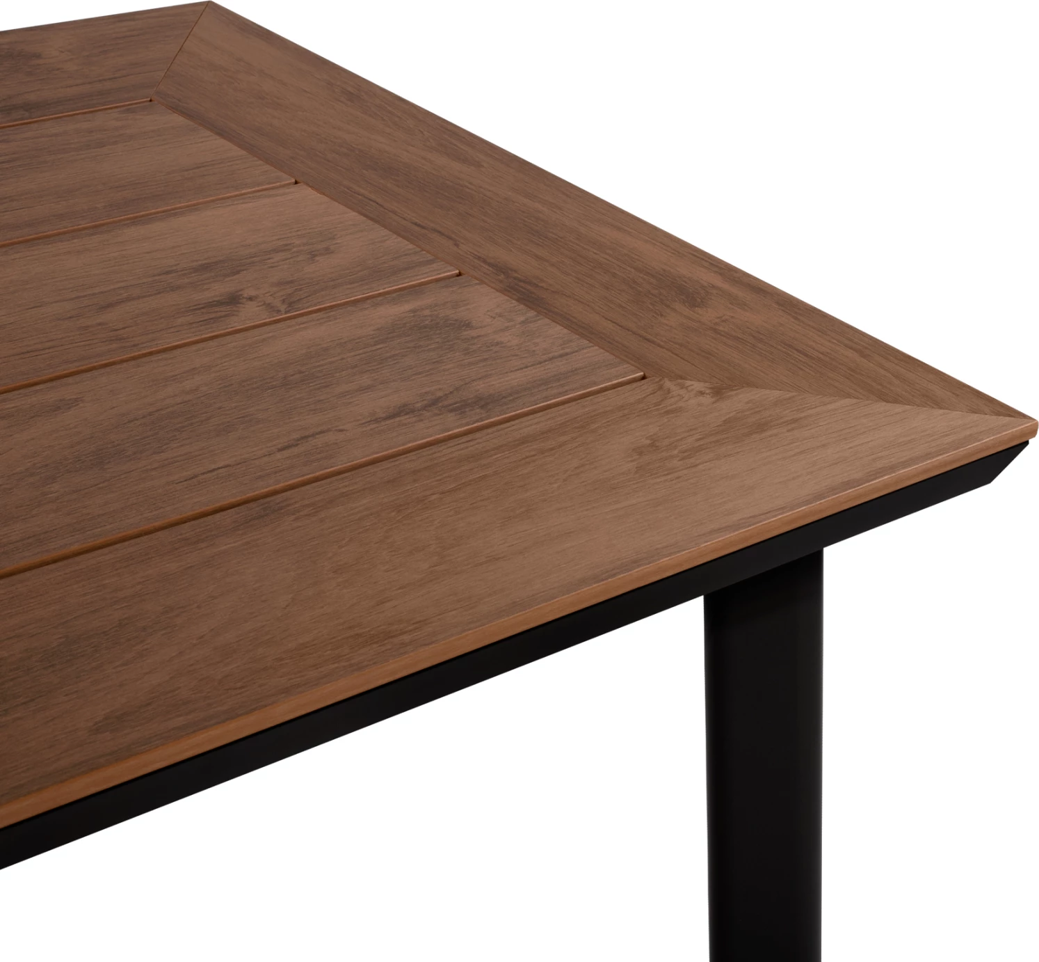 Tavolinë alumini me sipërfaqe tavoline polivudi, FH5132.12, gri, 160x92x72 cm