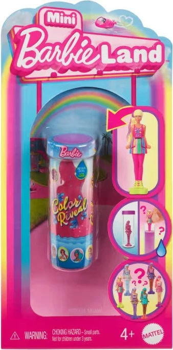 Lodër mini Barbie Mattel Mini BarbieLand Color Reveal HYF28, plastikë, 3.8 cm