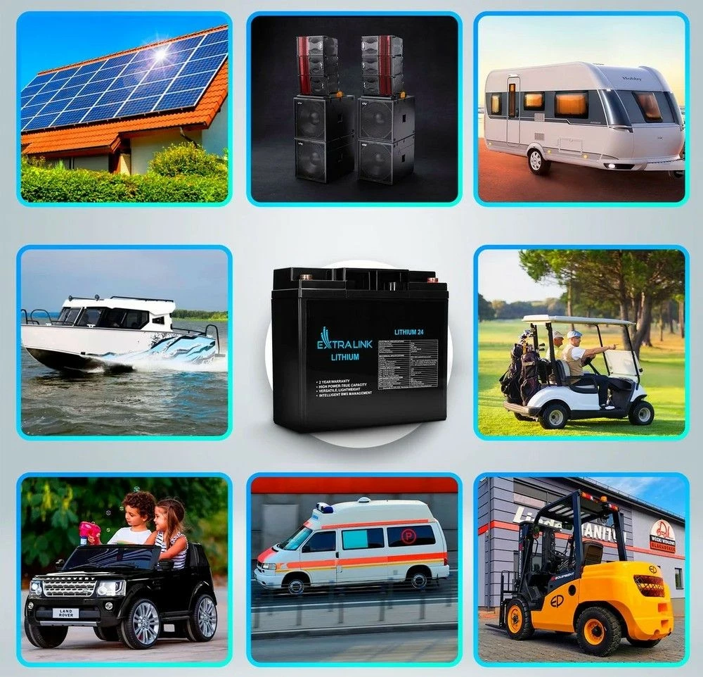 Bateri LiFePO4 Extralink EX.30424, 24Ah, 12.8V, e zezë