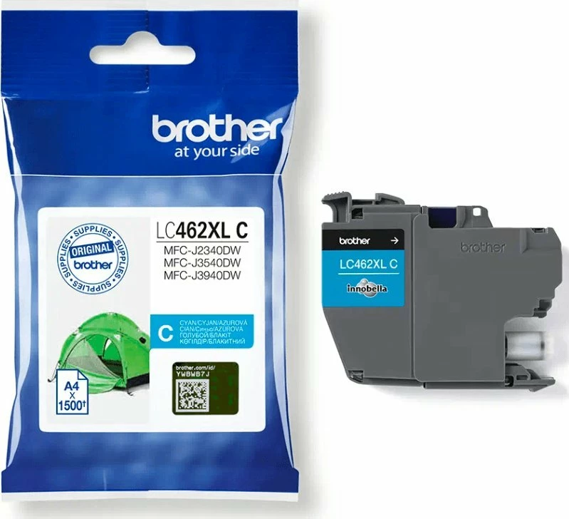 Kartrixhe boje Brother LC-462XLC, 1500 faqe, Cyan
