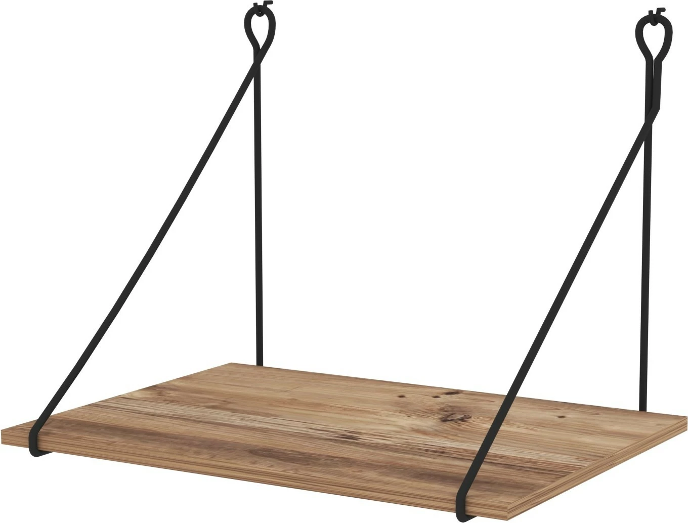 Tavolinë studimi Hanah Home, Tuna, ngjyrë arre dhe e zezë