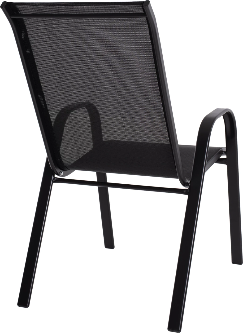 Karrige për jashtë LEON FH5000.03, metal i zi-tekstilene e zezë, 55x77x95H cm