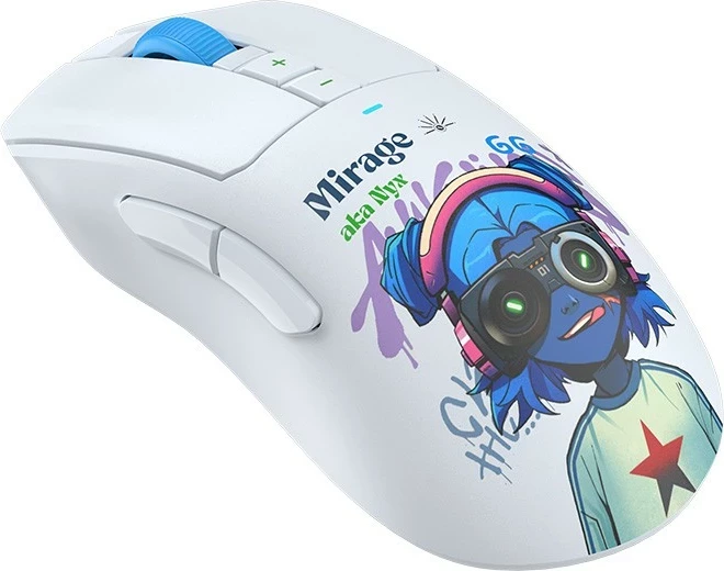 Maus gaming A4Tech Bloody R73 ULTRA DUO Nyx Mirage, pa tela, RGB, i bardhë