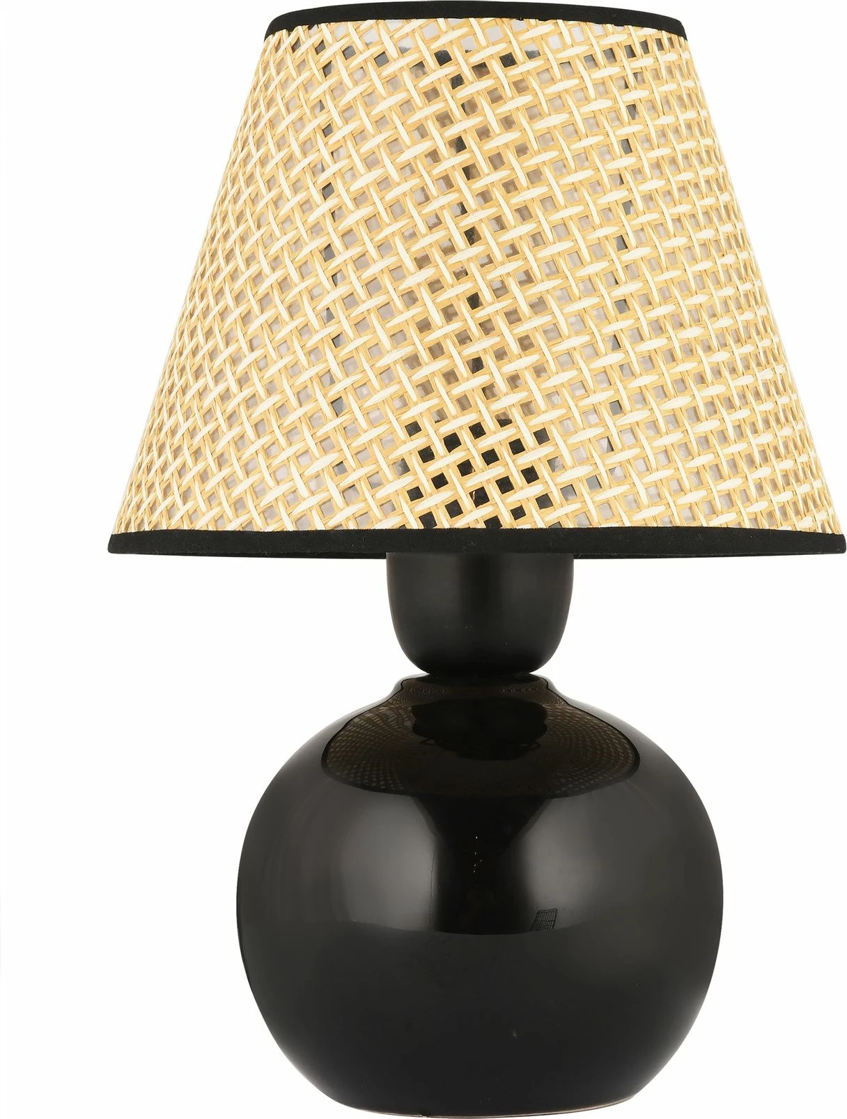 Llambë tavoline Opviq, qeramike, e zezë, 20450