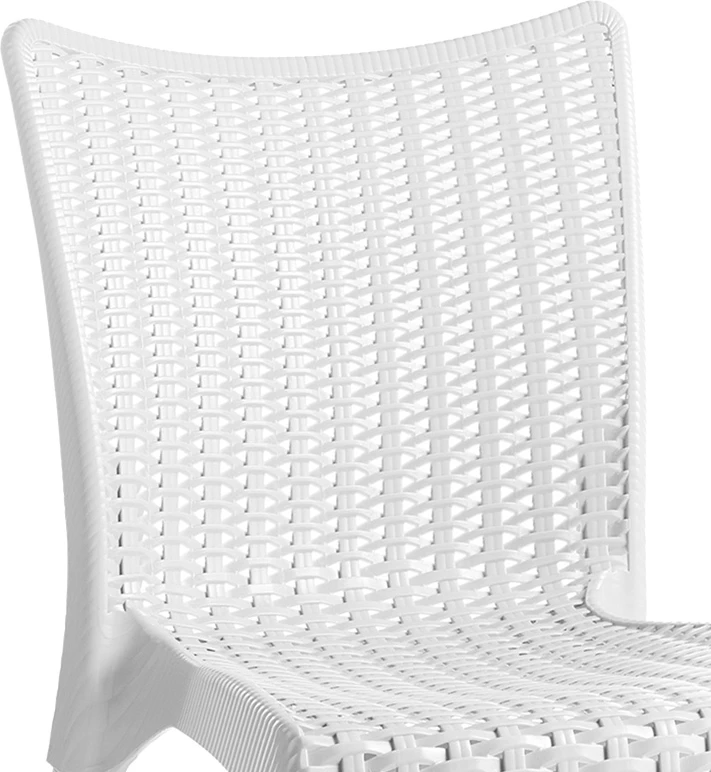 Set tavoline me karrige për terasë, Icon-Confident, 3 copë, PP, ngjyrë e bardhë