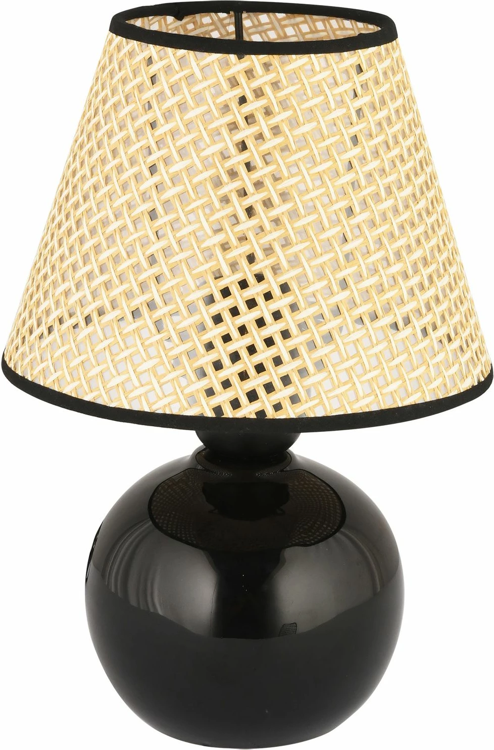 Llambë tavoline Opviq, qeramike, e zezë, 20450