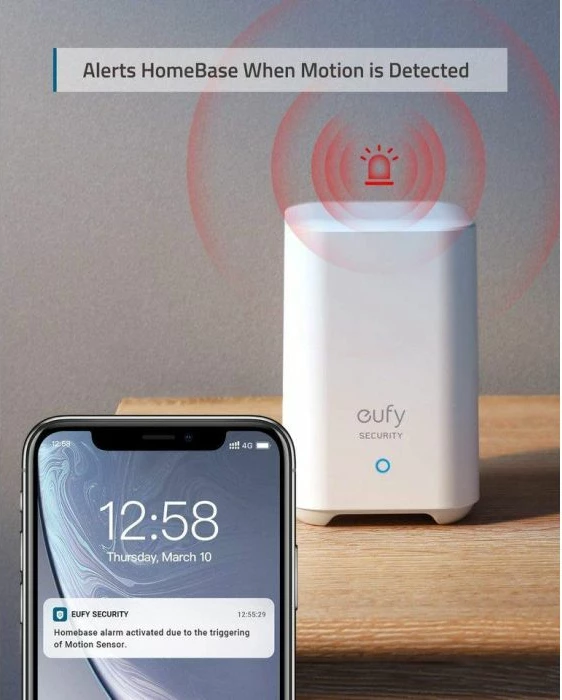 Sensor lëvizjeje ANKER eufy Security T8910021, 100°/9 m, bateri deri 2 vjet, i bardhë