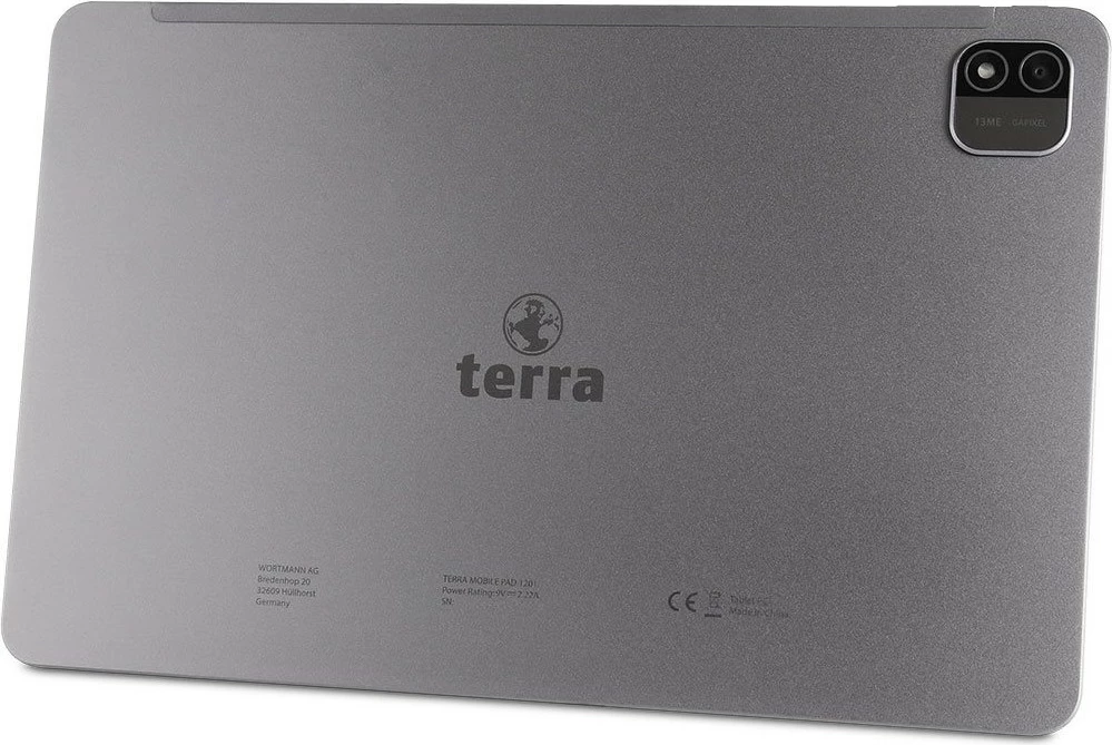 Tablet Terra TERRA PAD 1201, 12.6 inç, 8GB/256GB, LTE, Android 14, e zezë