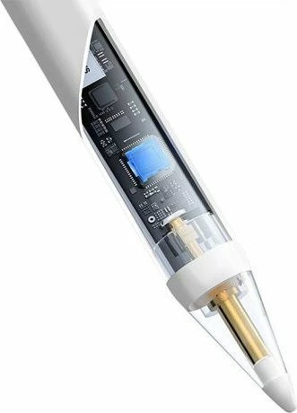 Stilus Baseus Smooth Writing 2 Lite 130mAh, për iPad, karikim USB-C, Palm Rejection, i bardhë, set me majë rezervë + kabllo