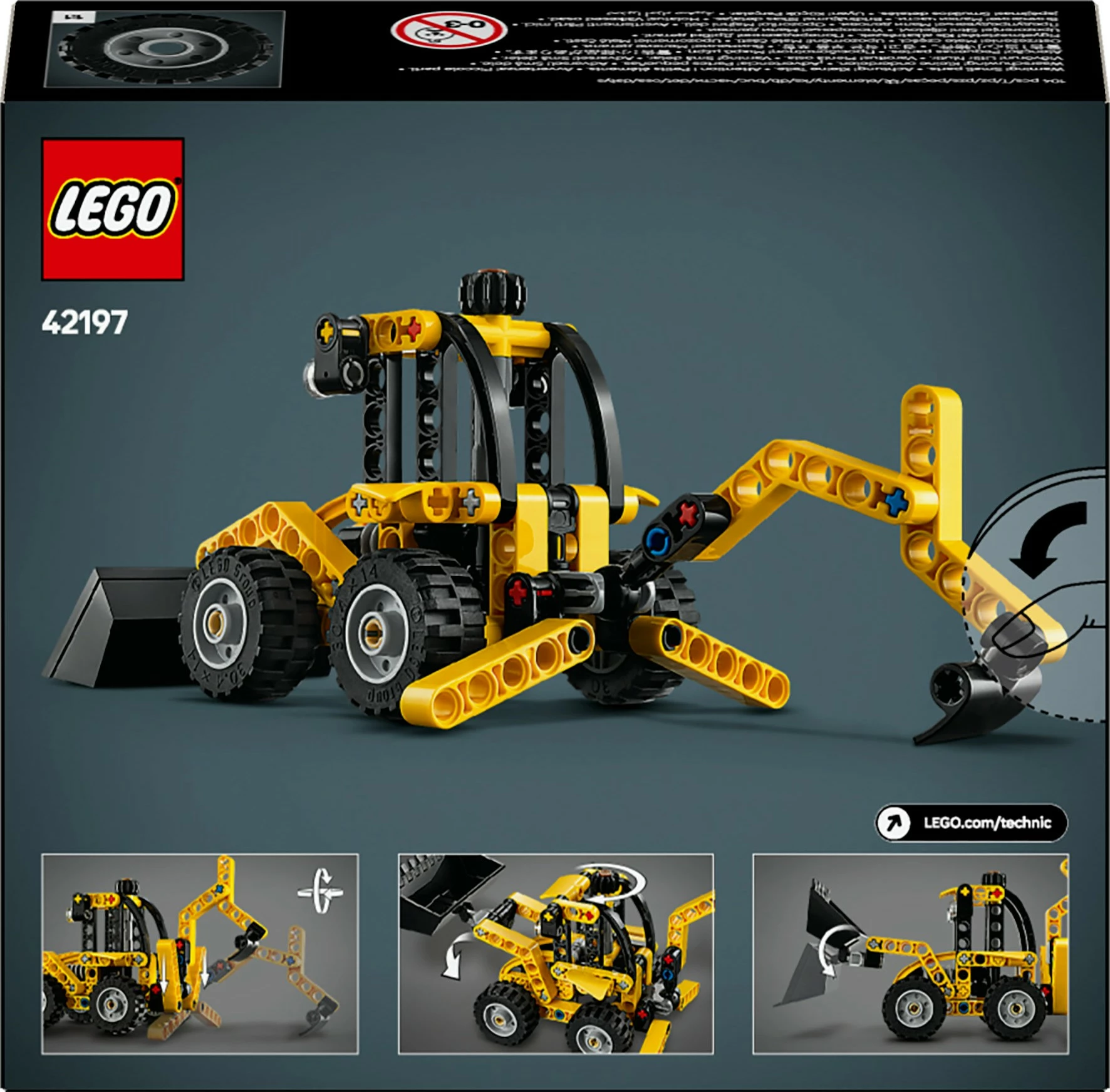 Set ndërtimi LEGO Technic 42197 Baggerlader, 104 pjesë, multikolor