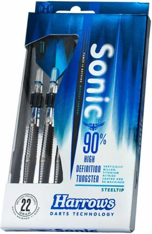 Atlete për darts Harrows Sonic, blu dhe argjendtë