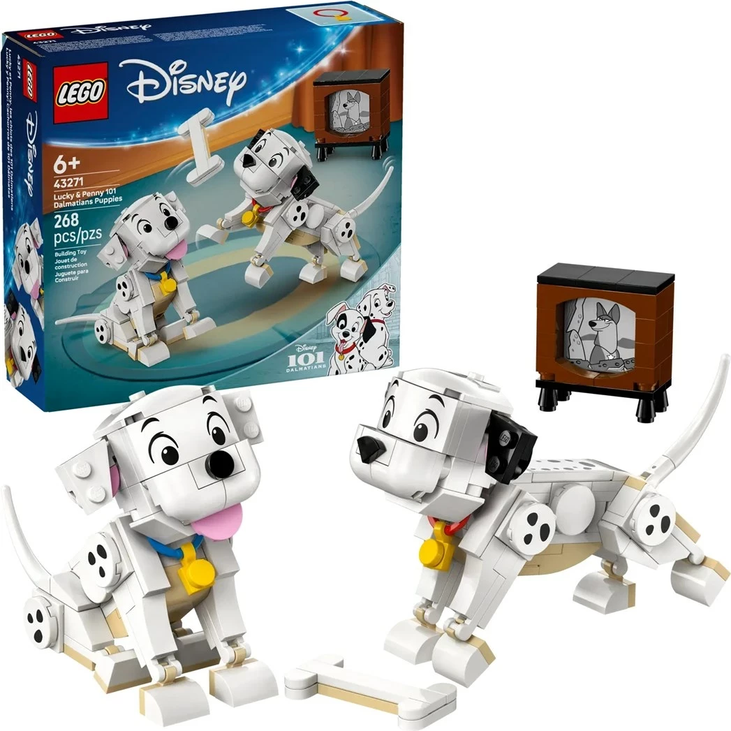 Set LEGO Disney 43271 Lucky & Penny, 101 Dalmatëtët, 268 pjesë