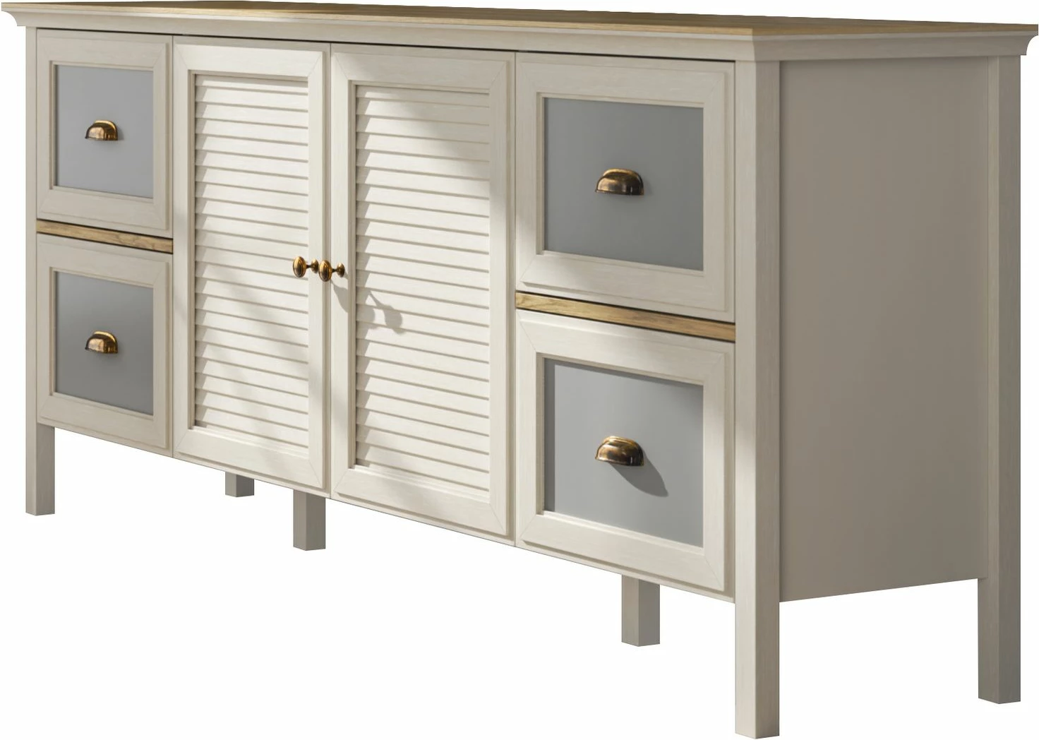 Konsol Skye Decor, krem, lis, gri, FRN-21010