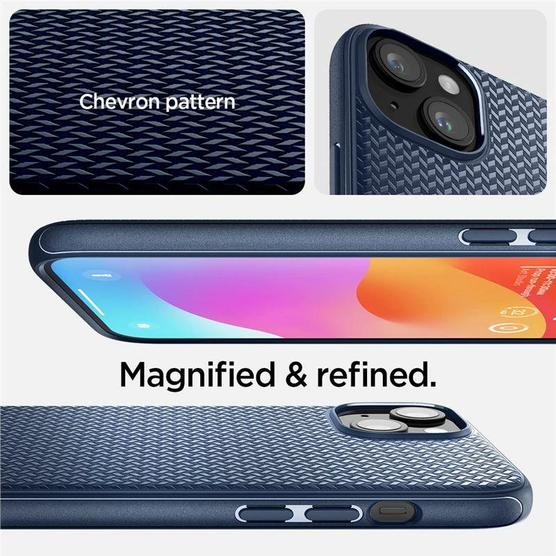 Mbështjellës Spigen Mag Armor me MagSafe për iPhone 15 Plus, Blu