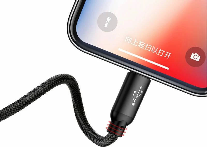Kabllo USB 3-në-1 Baseus CAMLT-ASY01 0.3 m 3.5A USB-A në USB-C/microUSB/Lightning, blu/kuqe/zezë