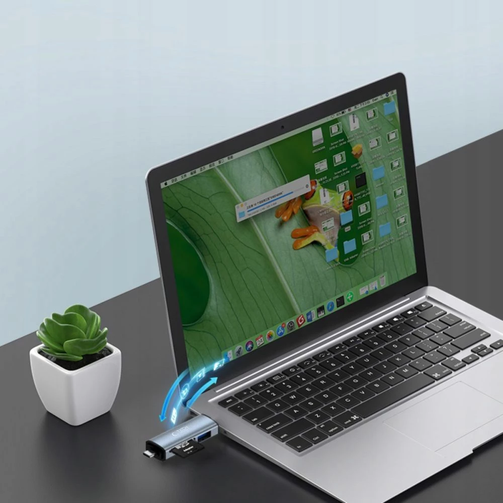 Lexues kartelash Tech-Protect UltraBoost, USB-C/USB-A, SD/microSD, Gri