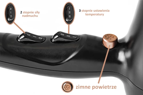 Tharëse flokësh, Adler AD 2244, 2000W, ION, 2 shpejtësi, 3 temperatura, funksion ajër i ftohtë, motor AC, difuzor dhe koncentrator, kabllo 3m, e zezë