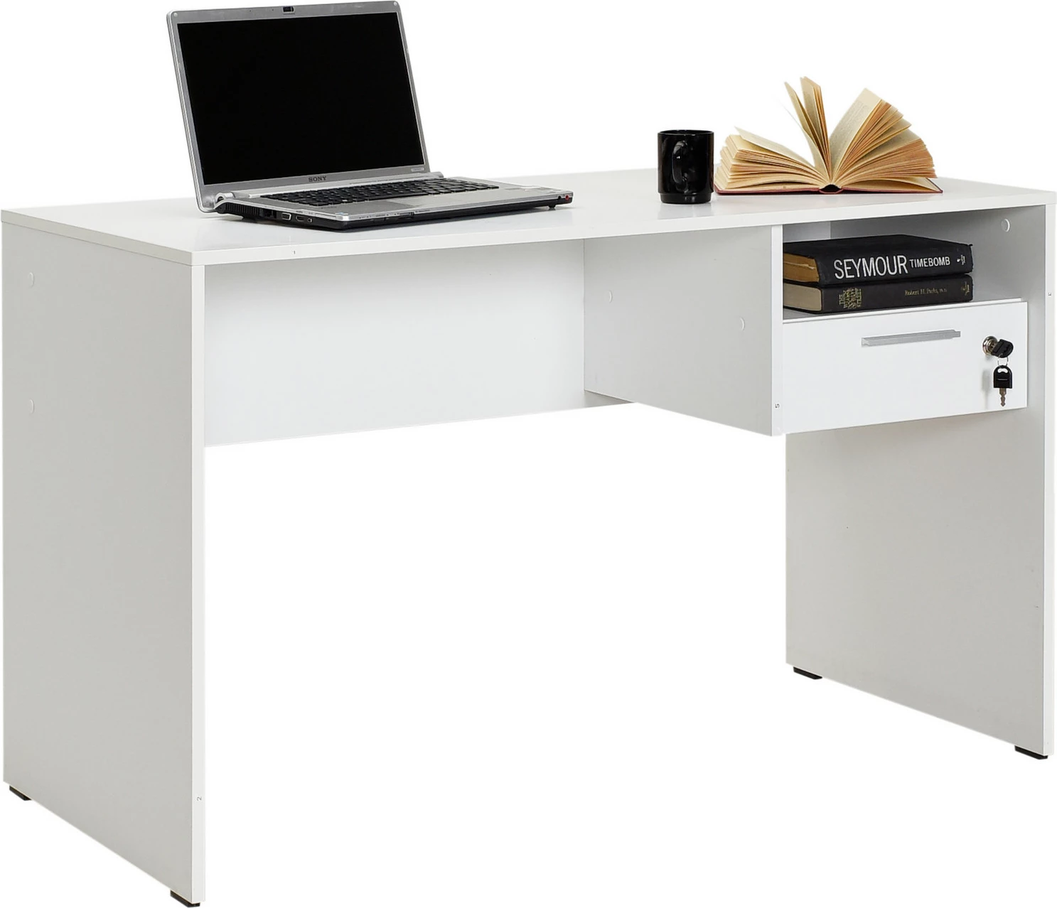 Tavolinë studimi Hanah Home, e bardhë, Cms-510-Dd-1