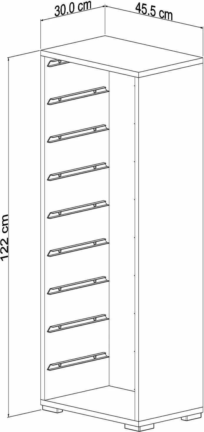 Dollap multifunksional Hanah Home, Zola 9N, i bardhë, rozë