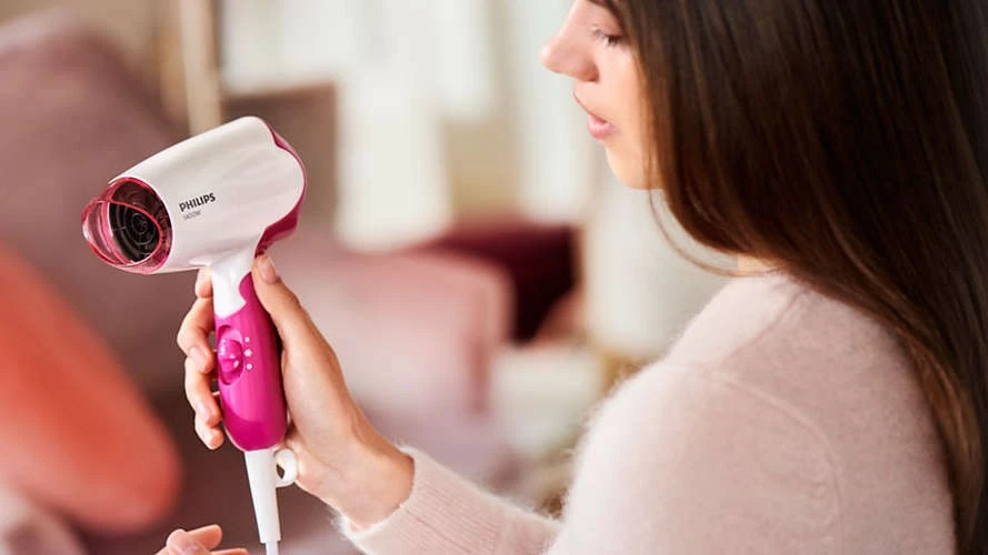 Tharëse flokësh Philips BHD003/00, 1400 W, Rozë/Bardhë