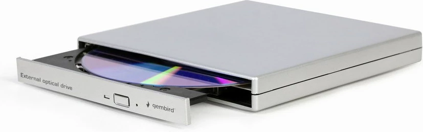 DVD±RW i jashtëm Gembird DVD-USB-021-SV, USB 2.0, argjendtë