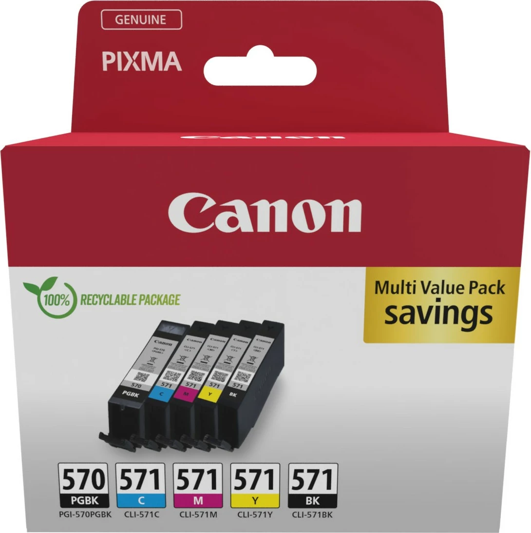 Toner Canon 0372C006, 5 copë, Ngjyra të ndryshme