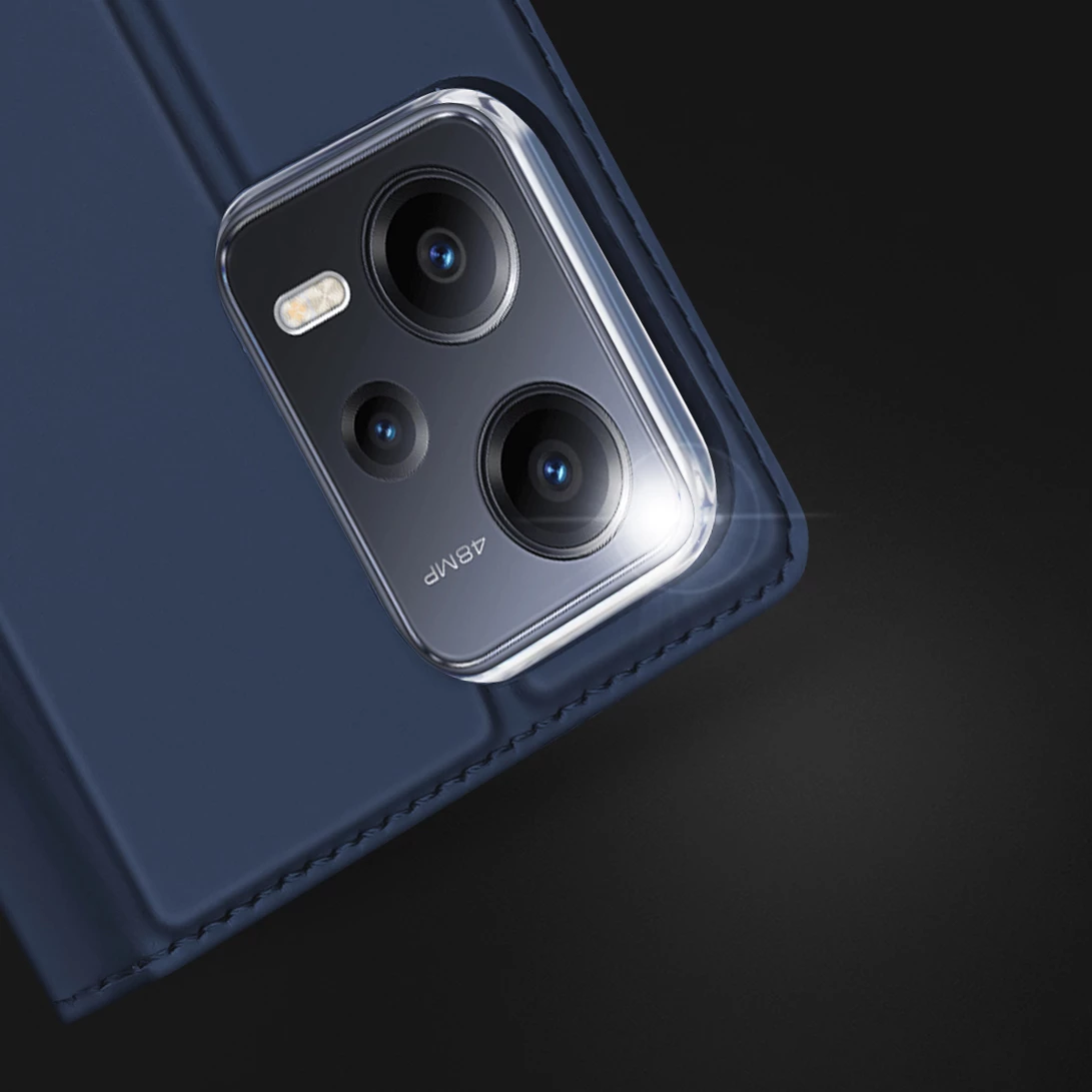 Mbështjellës Dux Ducis Skin Pro për Xiaomi Redmi Note 12 Pro+, me xhep karte, stand, Gold