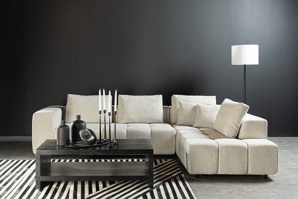 Këndollëse TOMOS, kënd i djathtë, bezhë LEGASY 15, 298x200x85 cm