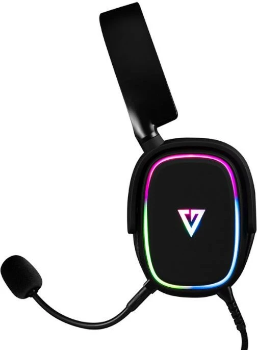 Kufje gaming MODECOM MC-899 PROMETHEUS, USB, me mikrofon, të zeza, LED