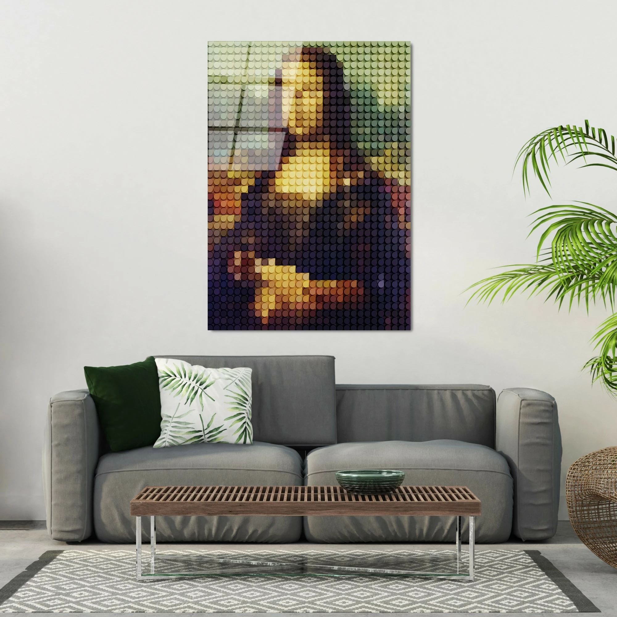 Pikturë dekorative prej xhami të temperuar, shumëngjyrëshe, Wallity UV-137, 70x100cm