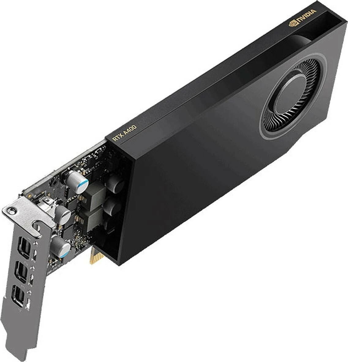 Kartelë grafike PNY Quadro A400, 4GB GDDR6, PCI-E, 4x Mini DisplayPort, OEM
