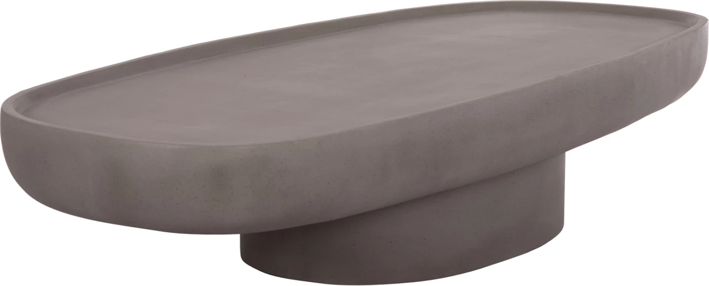 Tavolinë e ulët kafeje DESSY, fibër-cement, ngjyrë gri, FH18153.03, 151x66x30cm