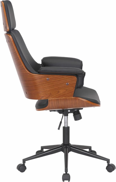 Karrige menaxheri për zyre, ngjyrë e zezë, dru arre