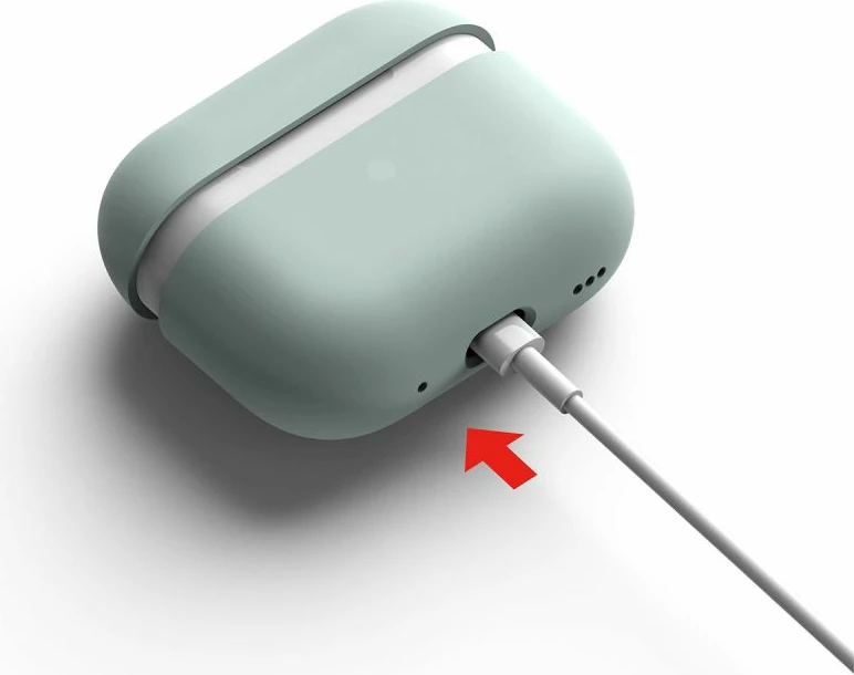 Mbështjellës Ringke për AirPods Pro/Pro 2, Silikon, i gjelbër, me karabiner