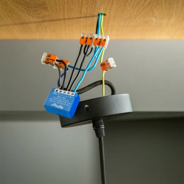 Smart switch Shelly Qubino Wave 1 Mini, Wireless, 25 dBmW, 868.4 MHz, Plastikë, Mat