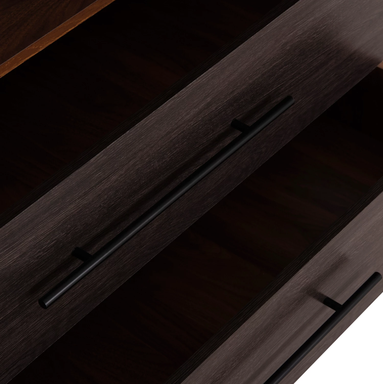 Dollap me 3 dyer, 2 sirtarë, ngjyrë arrë/wenge, CARYS FH746.11, 150x55.5x160cm
