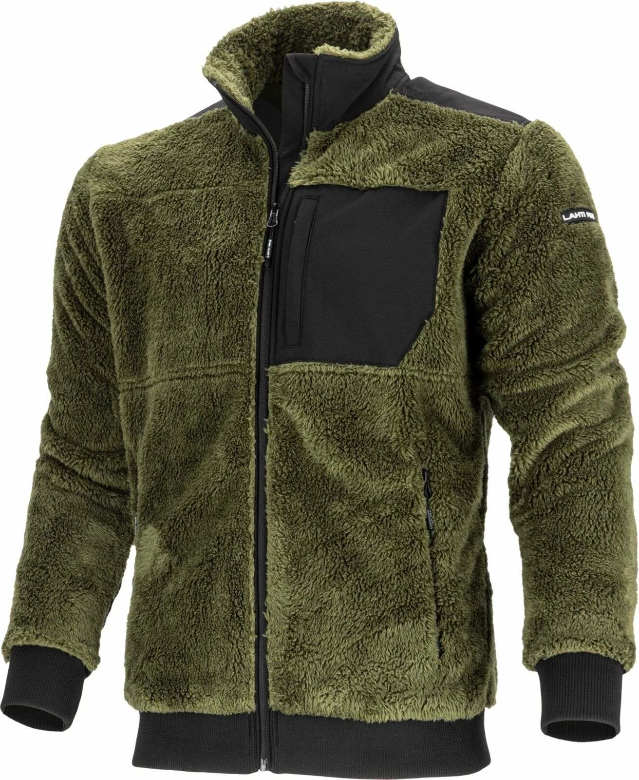 Xhaketë flis Sherpa LAHTI PRO L4015401, madhësi S, 300 g/m², 3 xhepa me zinxhir, e gjelbër