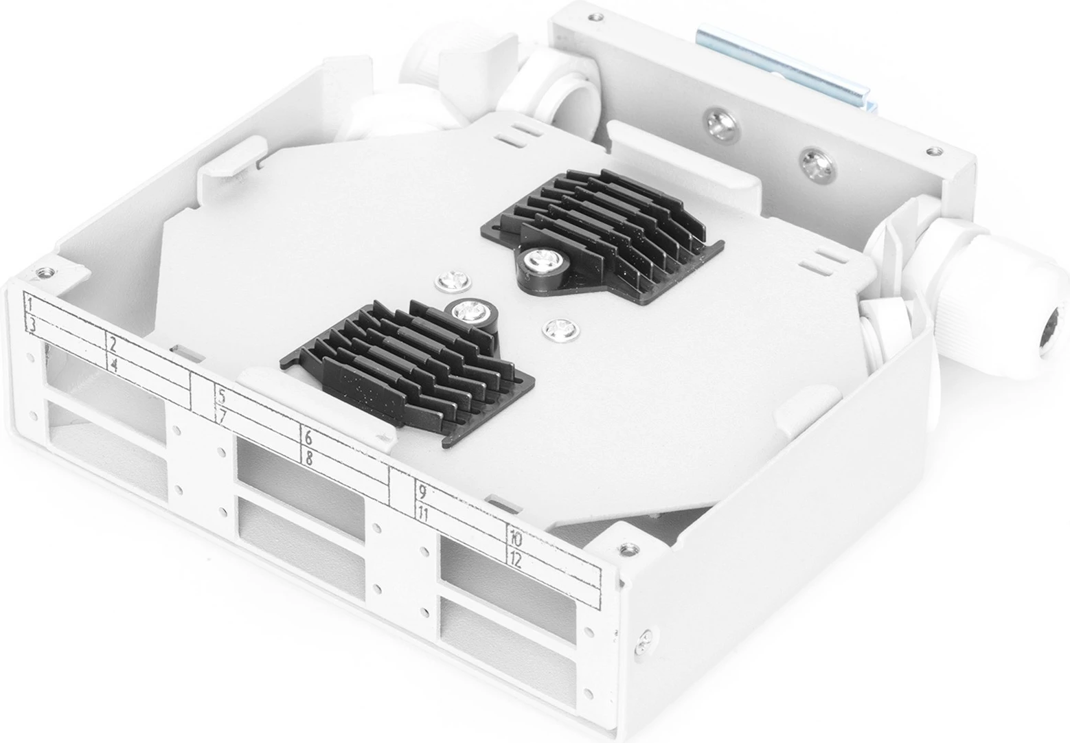 Kuti shpërndarëse Digitus, SC, 6 porta, 125x130x35mm, gri