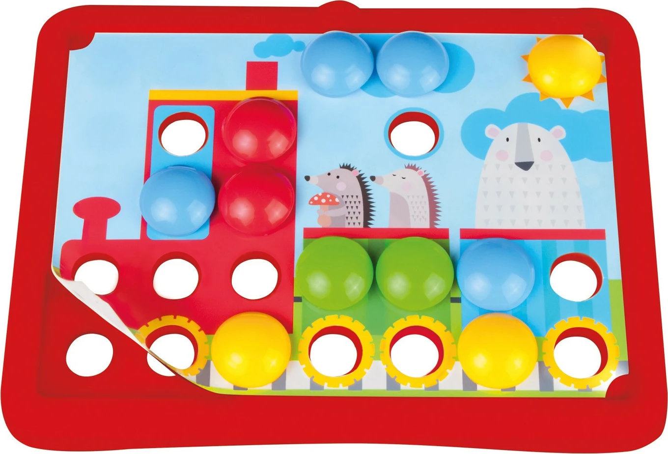 Set mozaiku Lena My First Mosaic Vehicles, shumëngjyrësh, për fëmijë mbi 2 vjeç